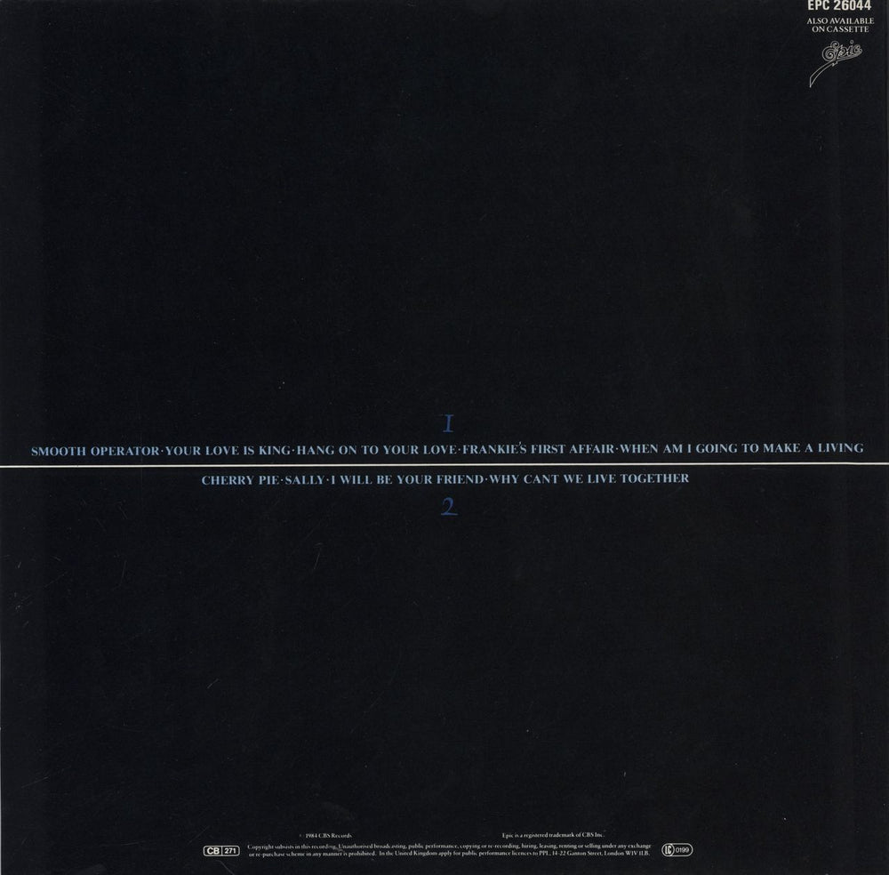 Sade Diamond Life UK vinyl LP album (LP record)