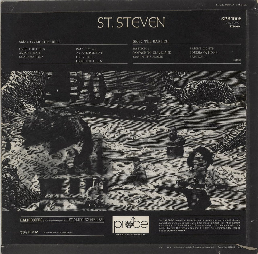 Saint Steven Saint Steven UK vinyl LP album (LP record)