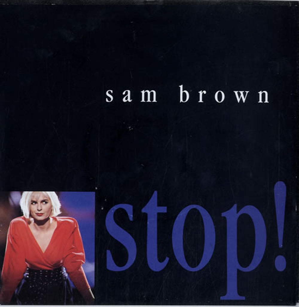 Sam Brown Stop - Poster Sleeve UK 7" vinyl single (7 inch record / 45) AM440