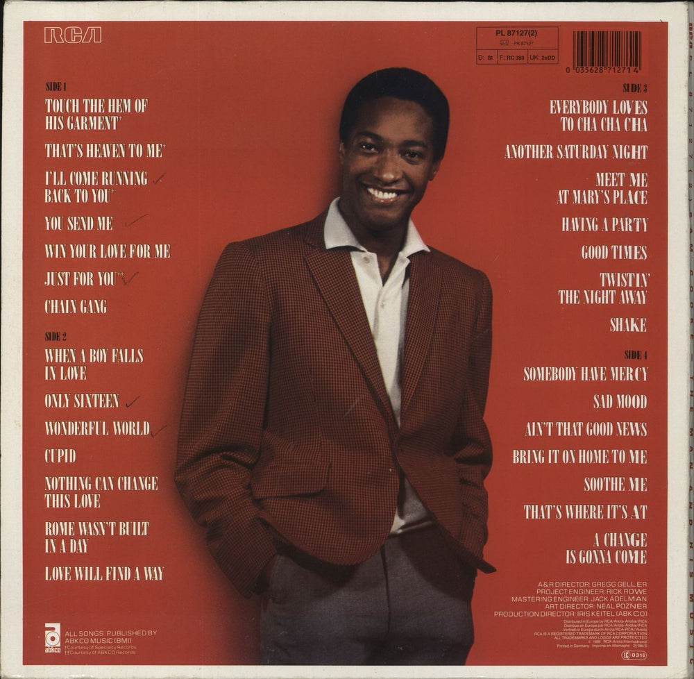 Sam Cooke The Man And His Music - Hype Sticker - EX German 2-LP vinyl record set (Double LP Album) 035628712714