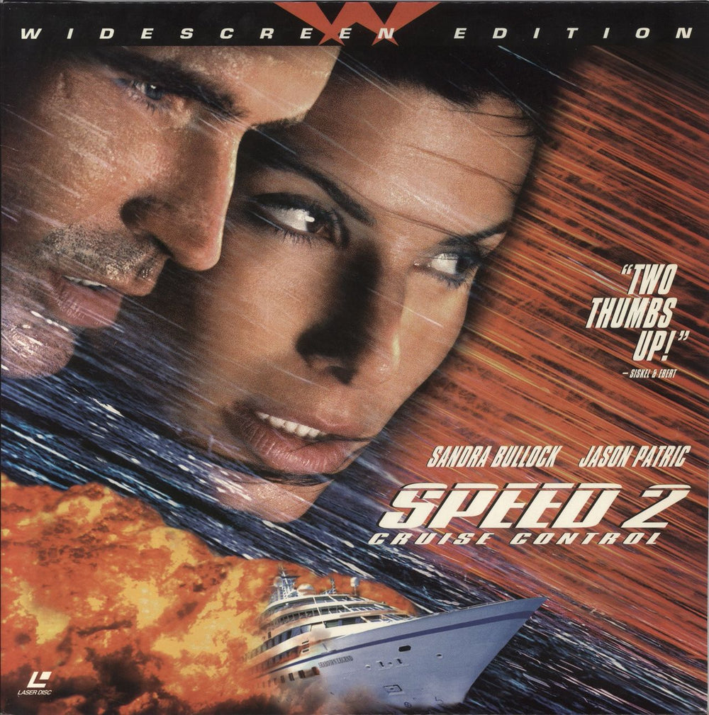 Sandra Bullock Speed 2 US laserdisc / lazerdisc 0610085