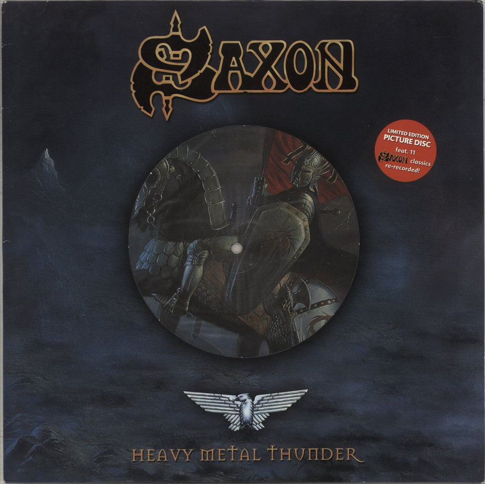Saxon Heavy Metal Thunder German picture disc LP (vinyl picture disc album) SPV085-74481