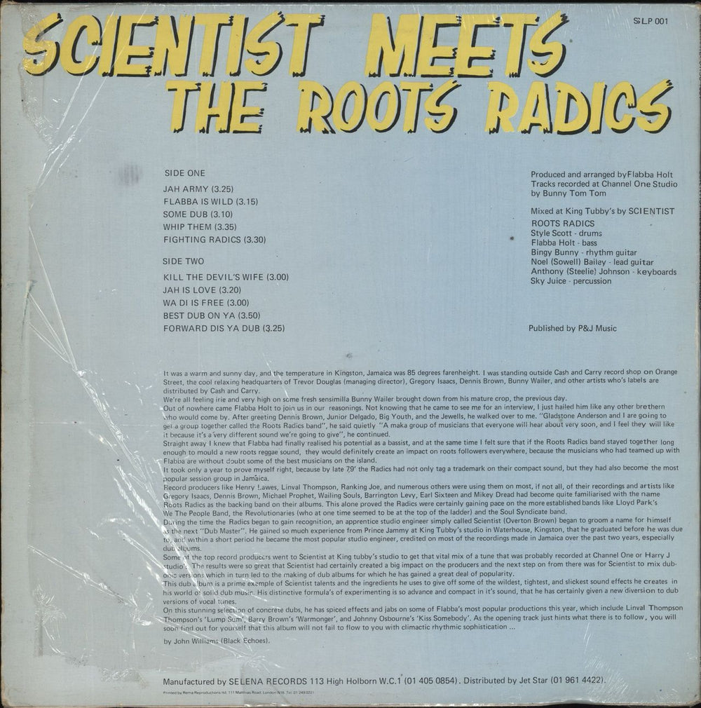 Scientist Scientist Meets The Roots Radics UK vinyl LP album (LP record)