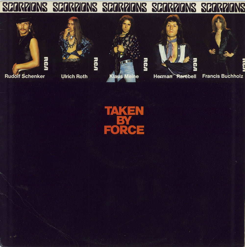 Scorpions Taken By Force - black label - EX UK vinyl LP album (LP record) PL28309