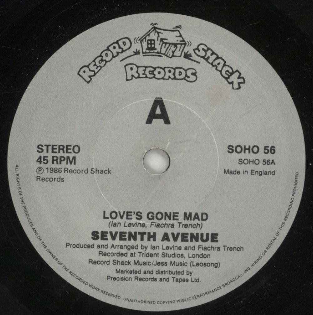Seventh Avenue Love's Gone Mad UK 7" vinyl single (7 inch record / 45) XE207LO629612