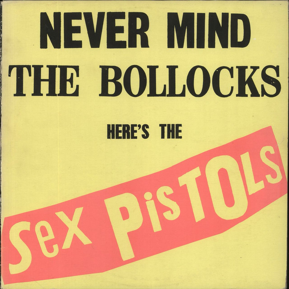 Sex Pistols Never Mind The Bollocks - 2nd - Blank - 12 tracks UK vinyl LP album (LP record) V2086