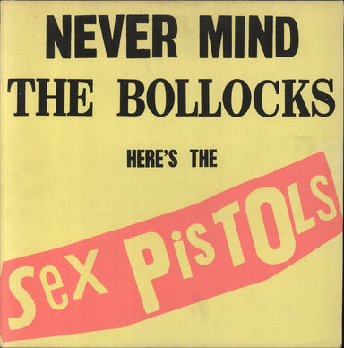 Sex Pistols Never Mind The Bollocks - 2nd - Blank Sleeve - VG UK vinyl LP album (LP record) V2086