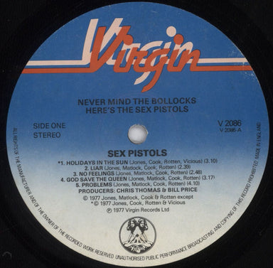 Sex Pistols Never Mind The Bollocks - Export UK vinyl LP album (LP record) SEXLPNE839537