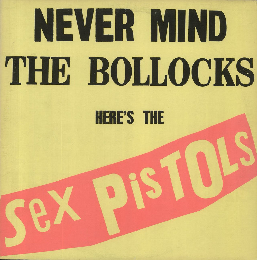 Sex Pistols Never Mind The Bollocks - green/red labels UK vinyl LP album (LP record) V2086