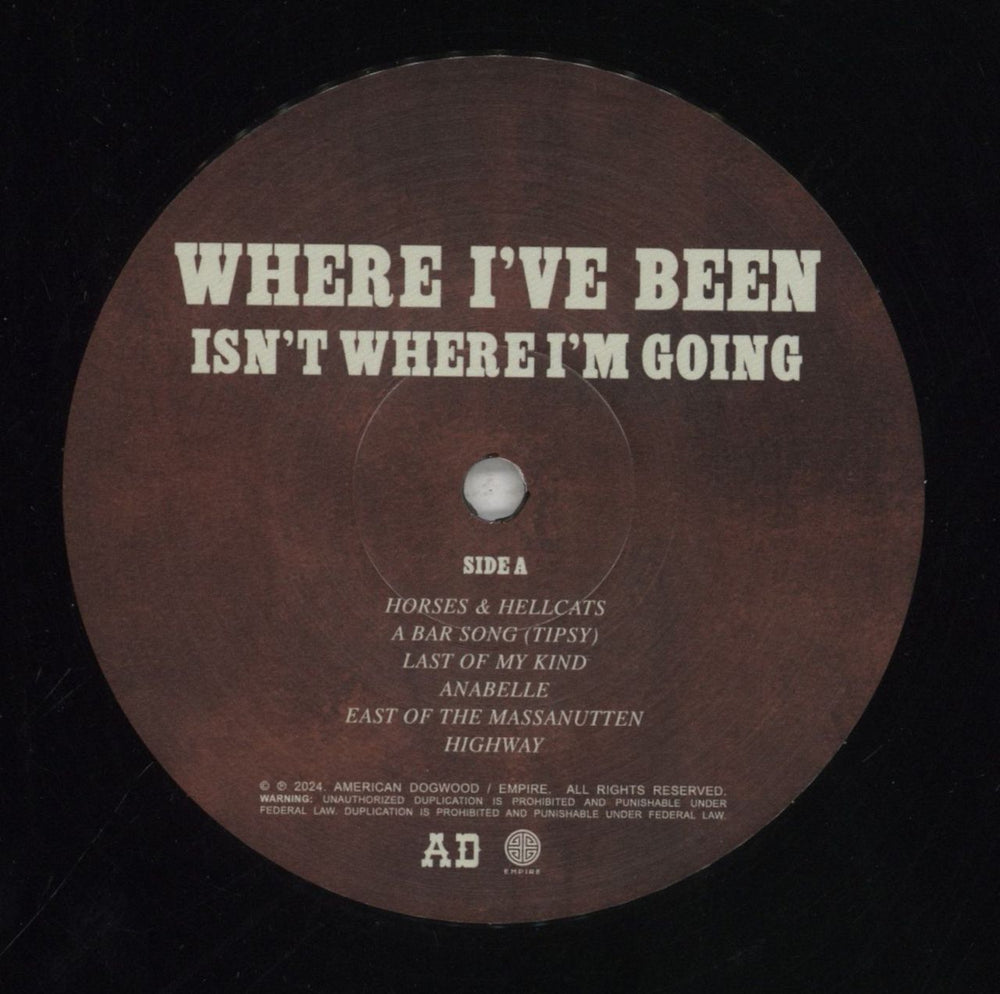 Shaboozey Where I've Been, Isn't Where I'm Going US vinyl LP album (LP record) 7SALPWH854443