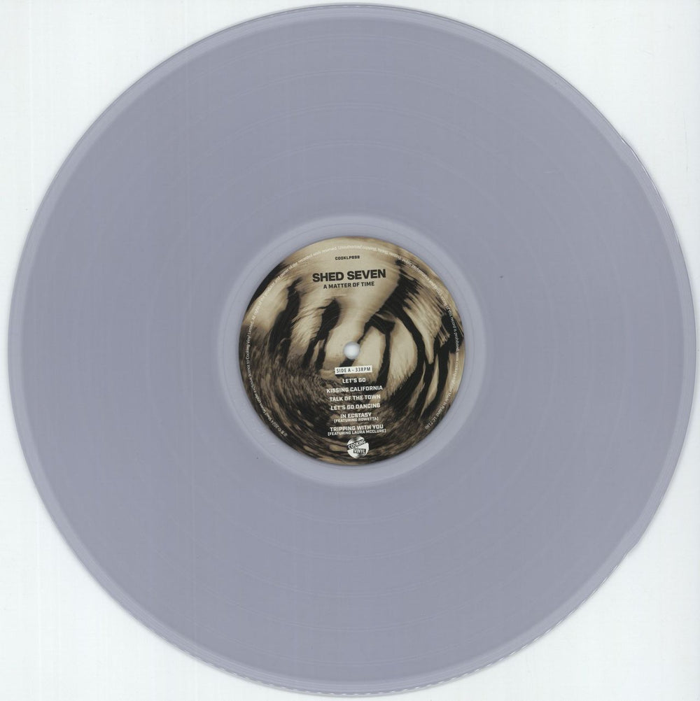 Shed Seven A Matter Of Time - Clear Vinyl + Autographed Obi UK vinyl LP album (LP record) S-SLPAM874923