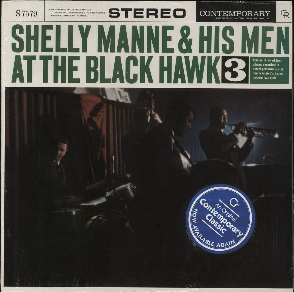 Shelly Manne At The Black Hawk Vol. 3 US vinyl LP album (LP record) S7579