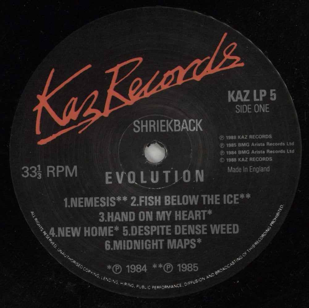 Shriekback The Best Of Shriekback Volume Two: Evolution UK vinyl LP album (LP record) SRKLPTH521967