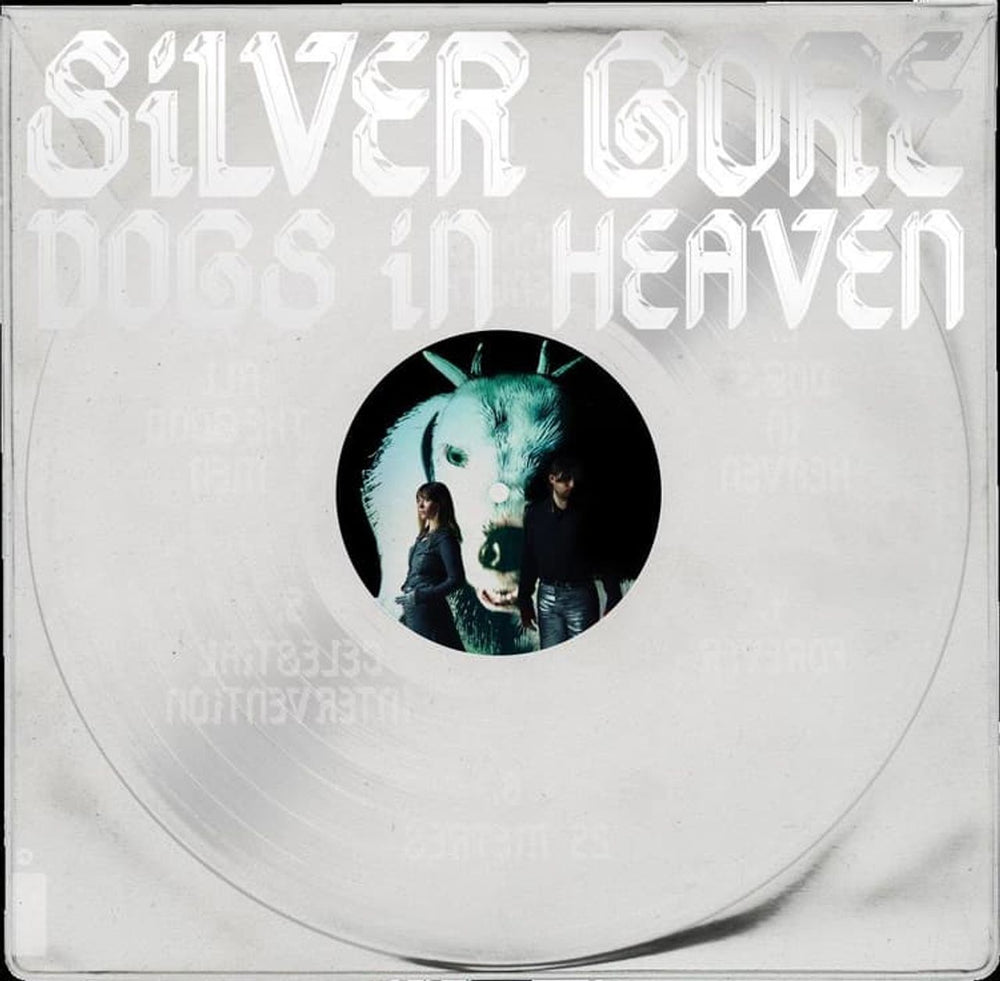 Silver Gore Dogs In Heaven - Clear Vinyl UK 12" vinyl single (12 inch record / Maxi-single) 7824550