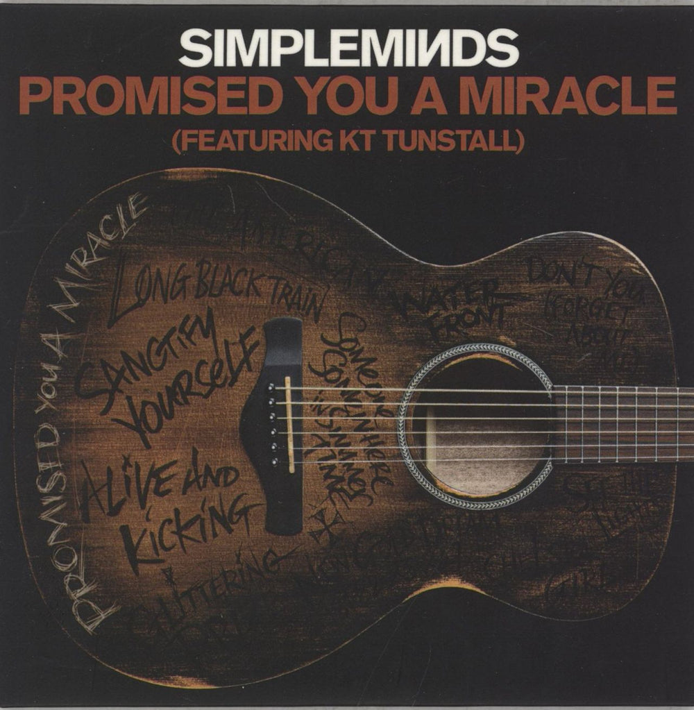 Simple Minds Promised You A Miracle UK Promo CD single (CD5 / 5") SMAC04