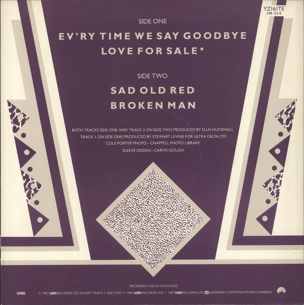 Simply Red Ev'ry Time We Say Goodbye UK 10" vinyl single (10 inch record)