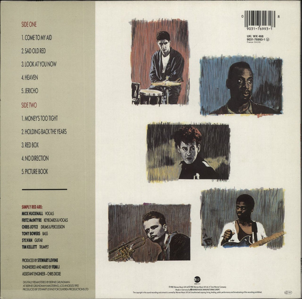 Simply Red Picture Book UK vinyl LP album (LP record) 090317699318