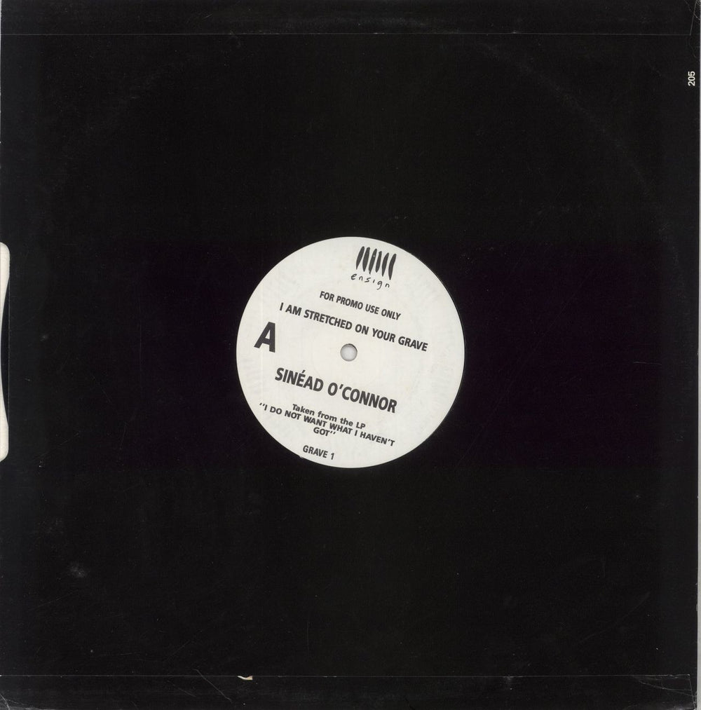 Sinead O'Connor I Am Stretched On Your Grave UK Promo 12" vinyl single (12 inch record / Maxi-single) SIN12IA21912