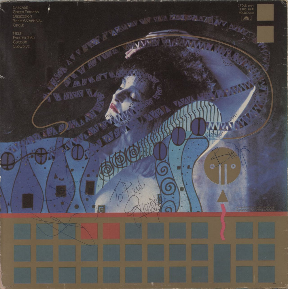 Siouxsie & The Banshees A Kiss In The Dreamhouse - Autographed UK vinyl LP album (LP record)