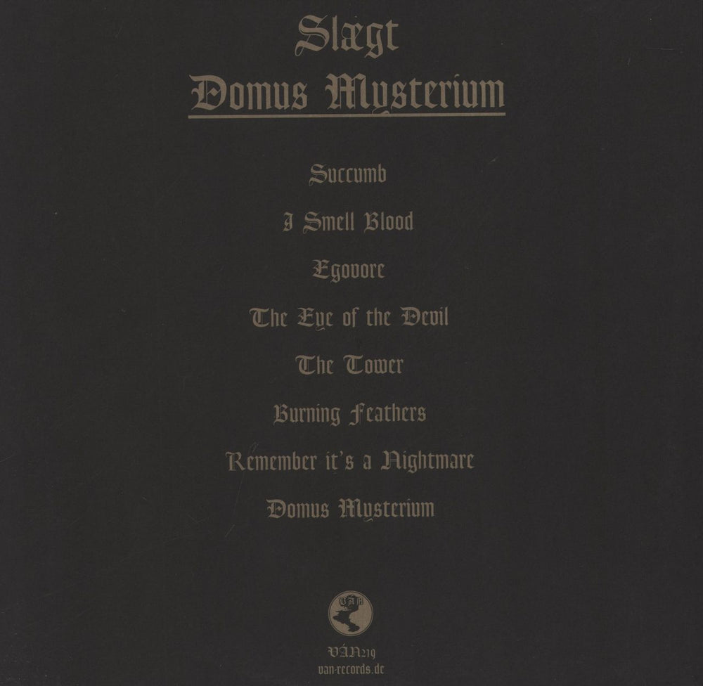 Slægt Domus Mysterium - White Vinyl German 2-LP vinyl record set (Double LP Album)