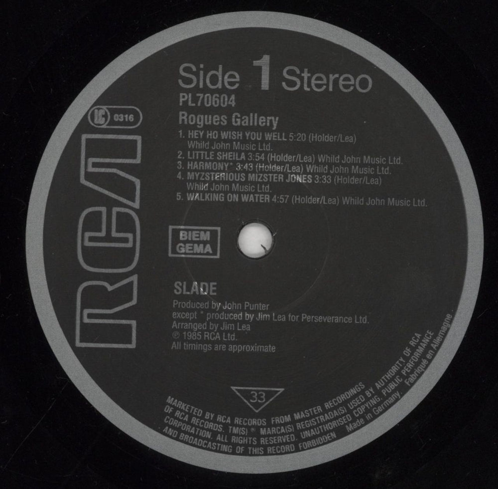 Slade Rogues Gallery German vinyl LP album (LP record) SDELPRO854844