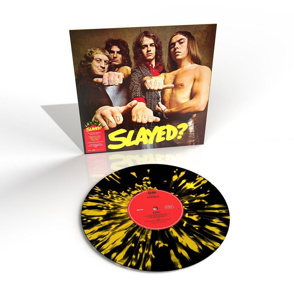 Slade Slayed? - Yellow & Black Splatter Vinyl - Sealed UK vinyl LP album (LP record) SDELPSL774783