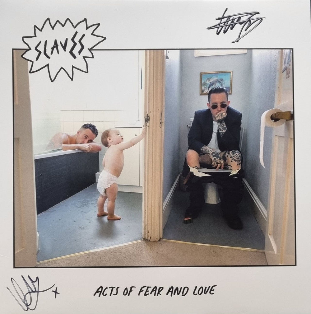 Slaves (UK Band) Acts Of Fear And Love - Autographed UK vinyl LP album (LP record) V3209