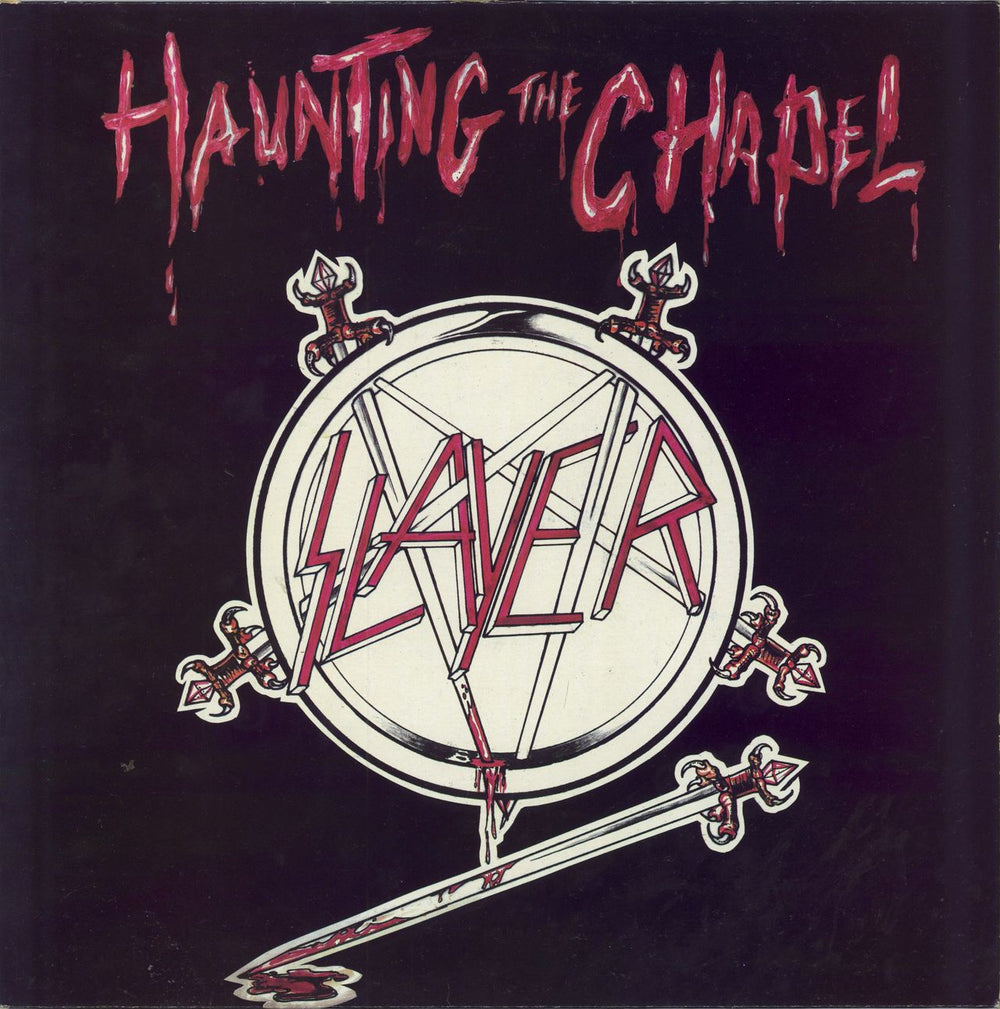 Slayer Haunting The Chapel EP - VG Dutch 12" vinyl single (12 inch record / Maxi-single) RR125508