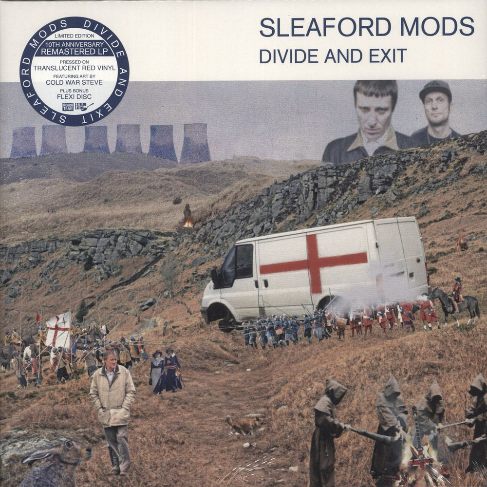 Sleaford Mods Divide And Exit - Red Vinyl + Flexi - Sealed UK vinyl LP album (LP record) RT0484LPE