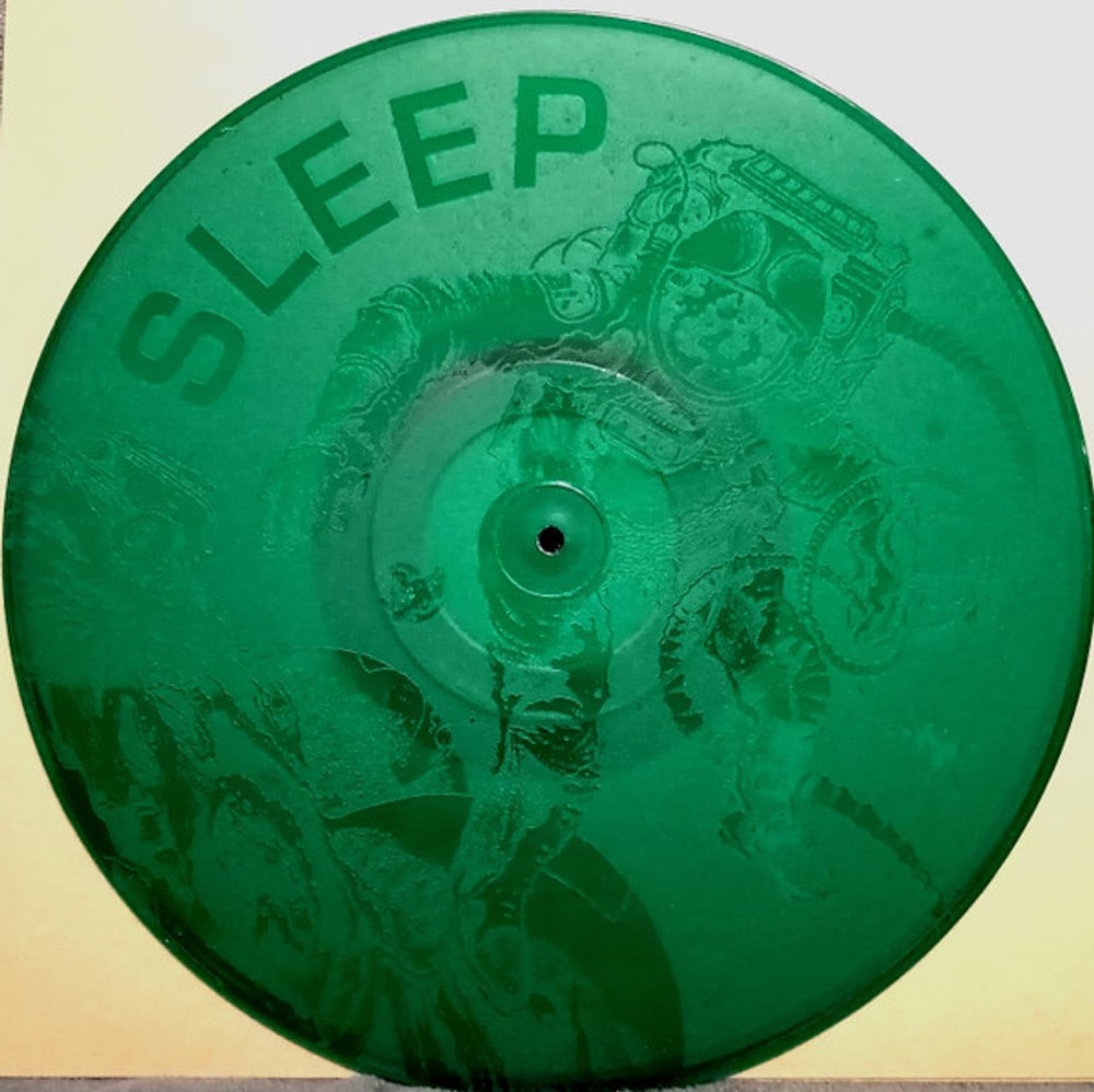 Sleep The Clarity - Green Vinyl - Etched US 12" vinyl single (12 inch record / Maxi-single) NONE