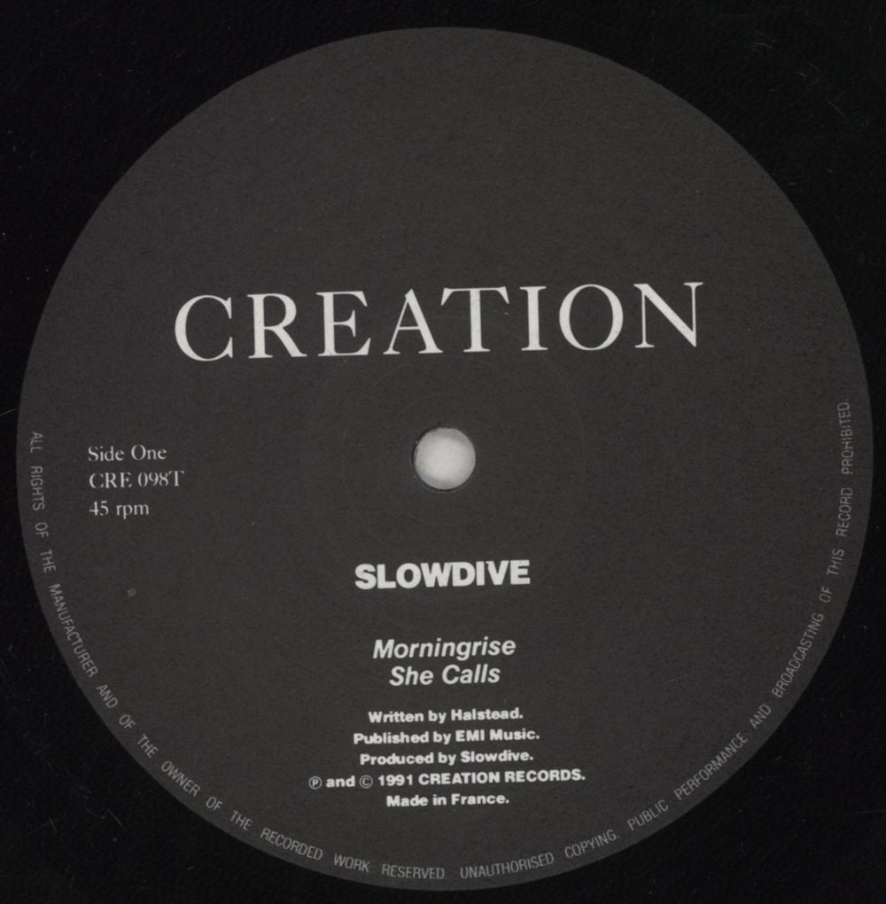 Slowdive Morningrise - VG UK 12" vinyl single (12 inch record / Maxi-single) SLO12MO257121