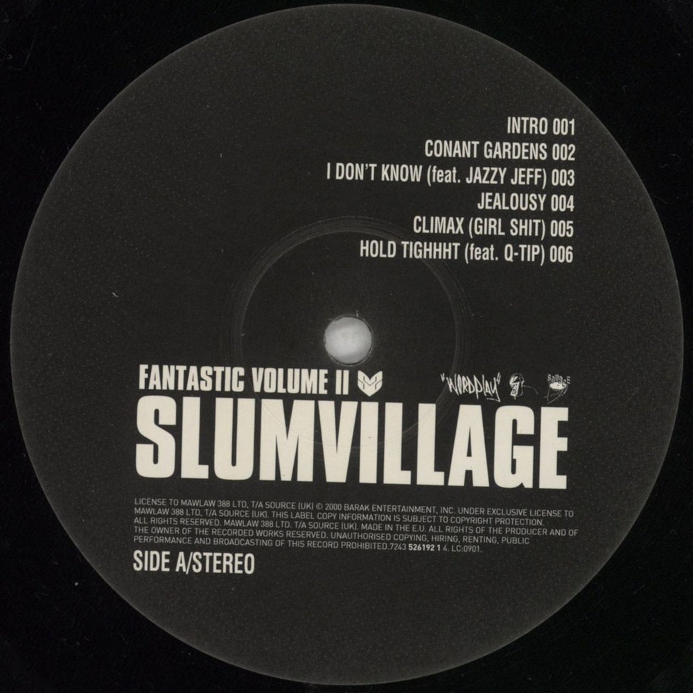 Slum Village Fantastic Volume II UK 2-LP vinyl record set (Double LP Album) UL52LFA853297