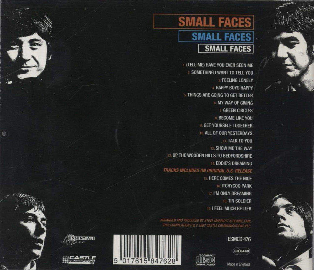 Small Faces Small Faces Small Faces UK CD album (CDLP) 5017615847628