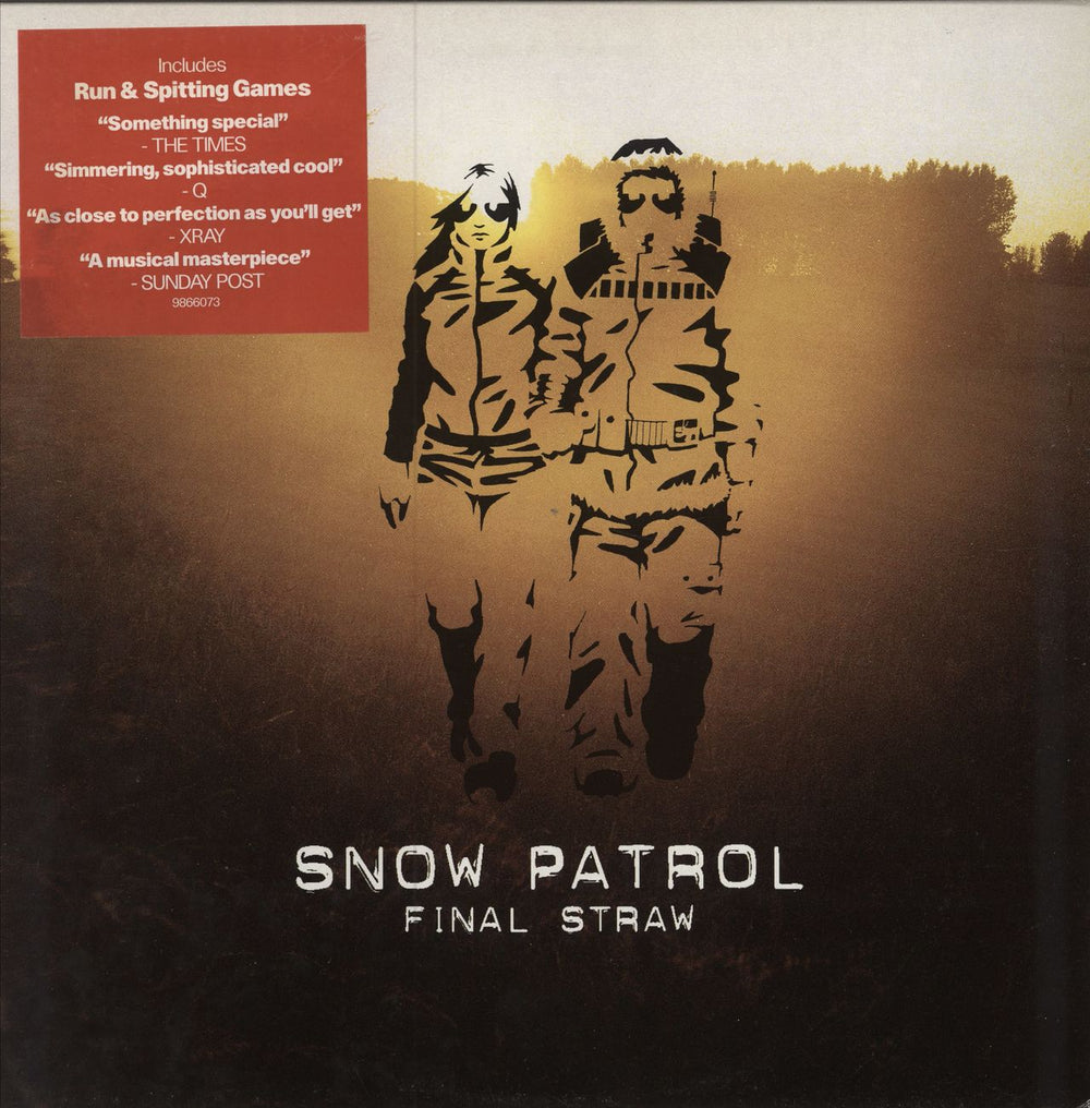 Snow Patrol Final Straw - Stickered Shrink UK vinyl LP album (LP record) 9866073