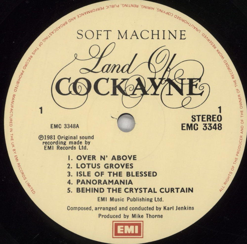 Soft Machine Land Of Cockayne - Shrink UK vinyl LP album (LP record) SFTLPLA825087