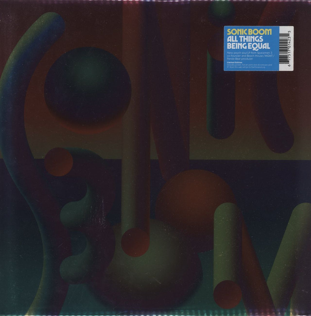 Sonic Boom All Things Being Equal - Black Vinyl + Inserts UK vinyl LP album (LP record) CAK142