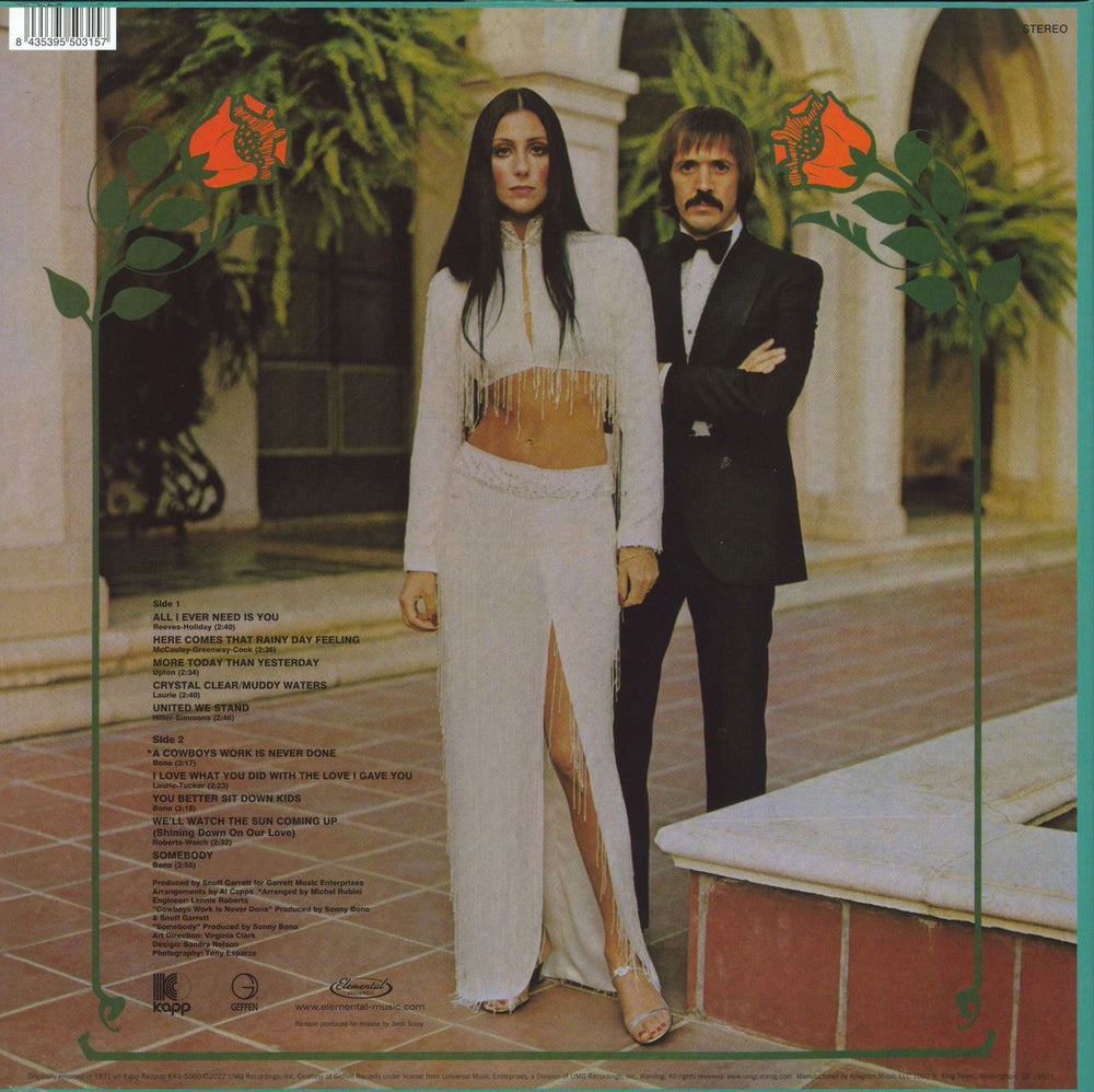 Sonny & Cher All I Ever Need Is You - 180gm US vinyl LP album (LP record)