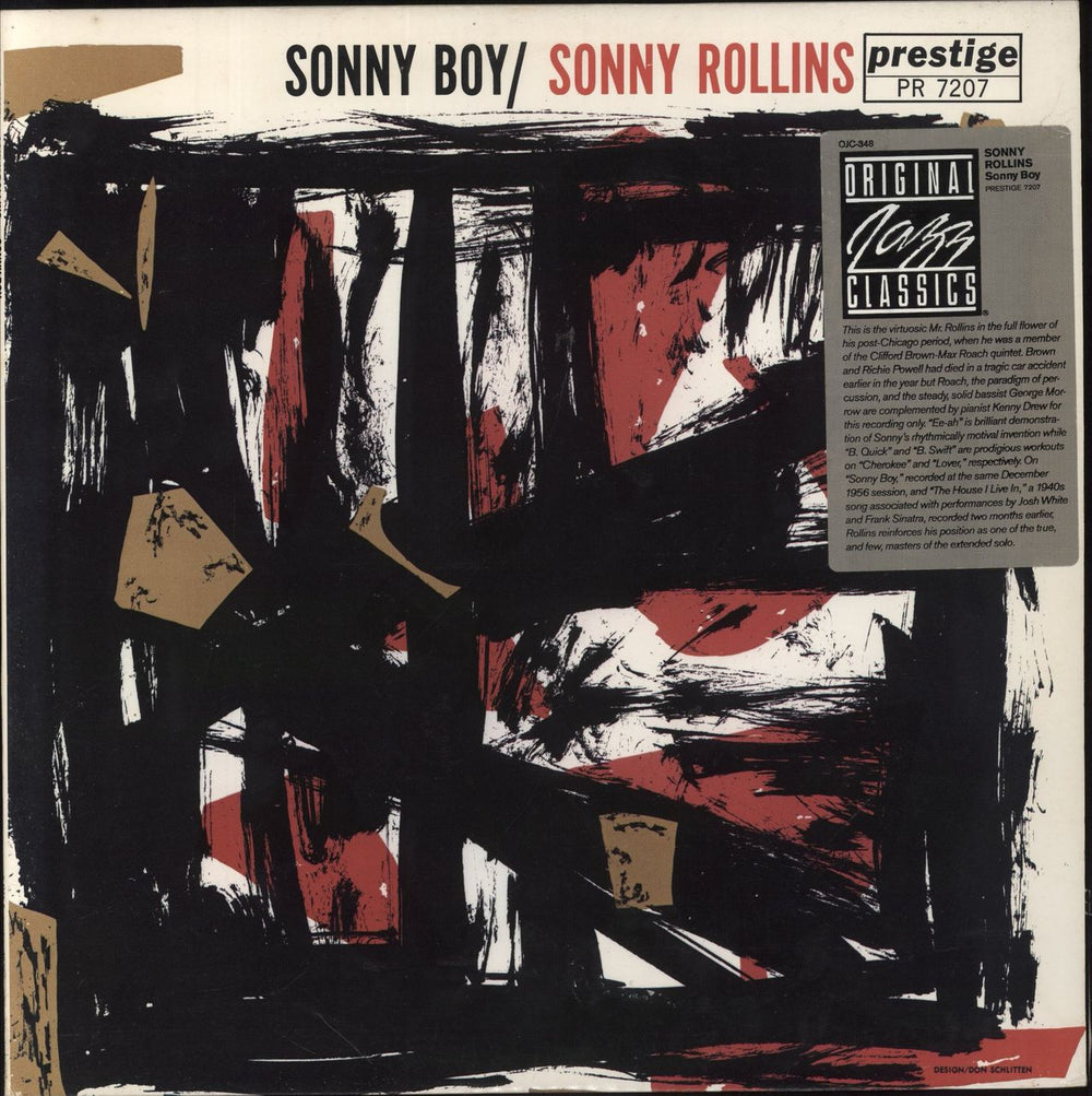 Sonny Rollins Sonny Boy US vinyl LP album (LP record) OJC-348