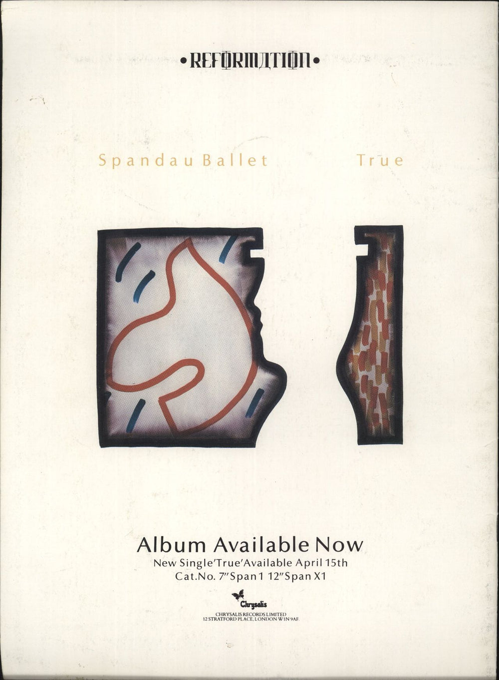 Spandau Ballet Over Britain + ticket stubs UK tour programme