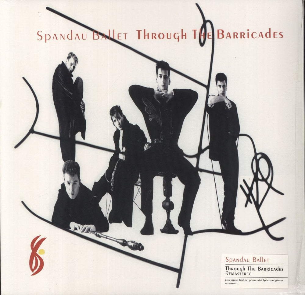 Spandau Ballet Through The Barricades + Poster UK vinyl LP album (LP record) 4502591