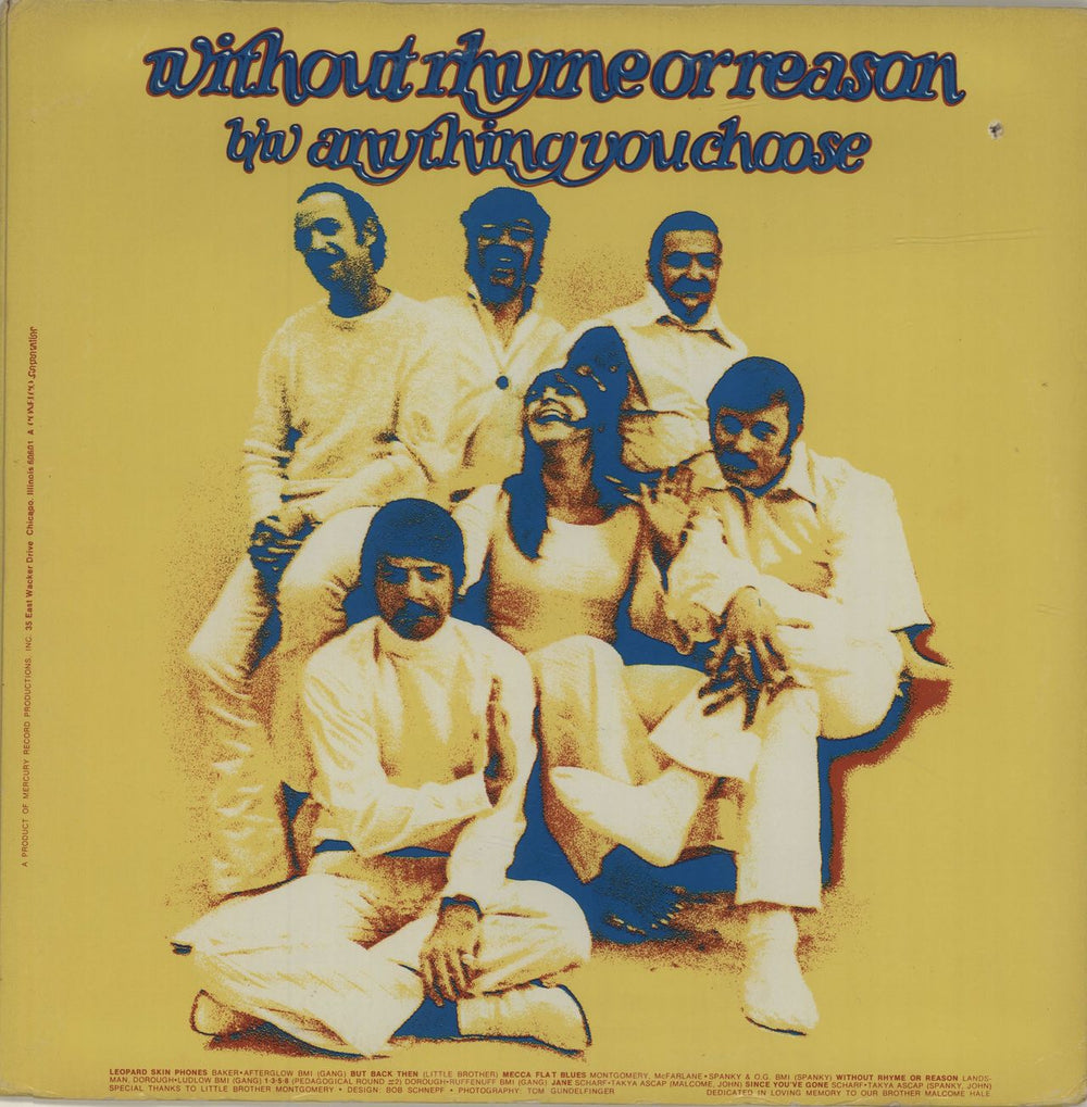 Spanky & Our Gang Anything You Choose US vinyl LP album (LP record) SR61183