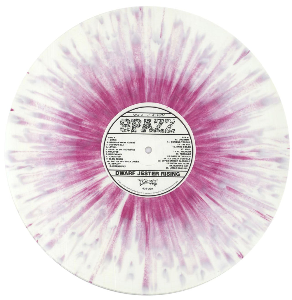 Spazz Dwarf Jester Rising - White and Purple Splatter Vinyl US vinyl LP album (LP record) 6UCLPDW839890