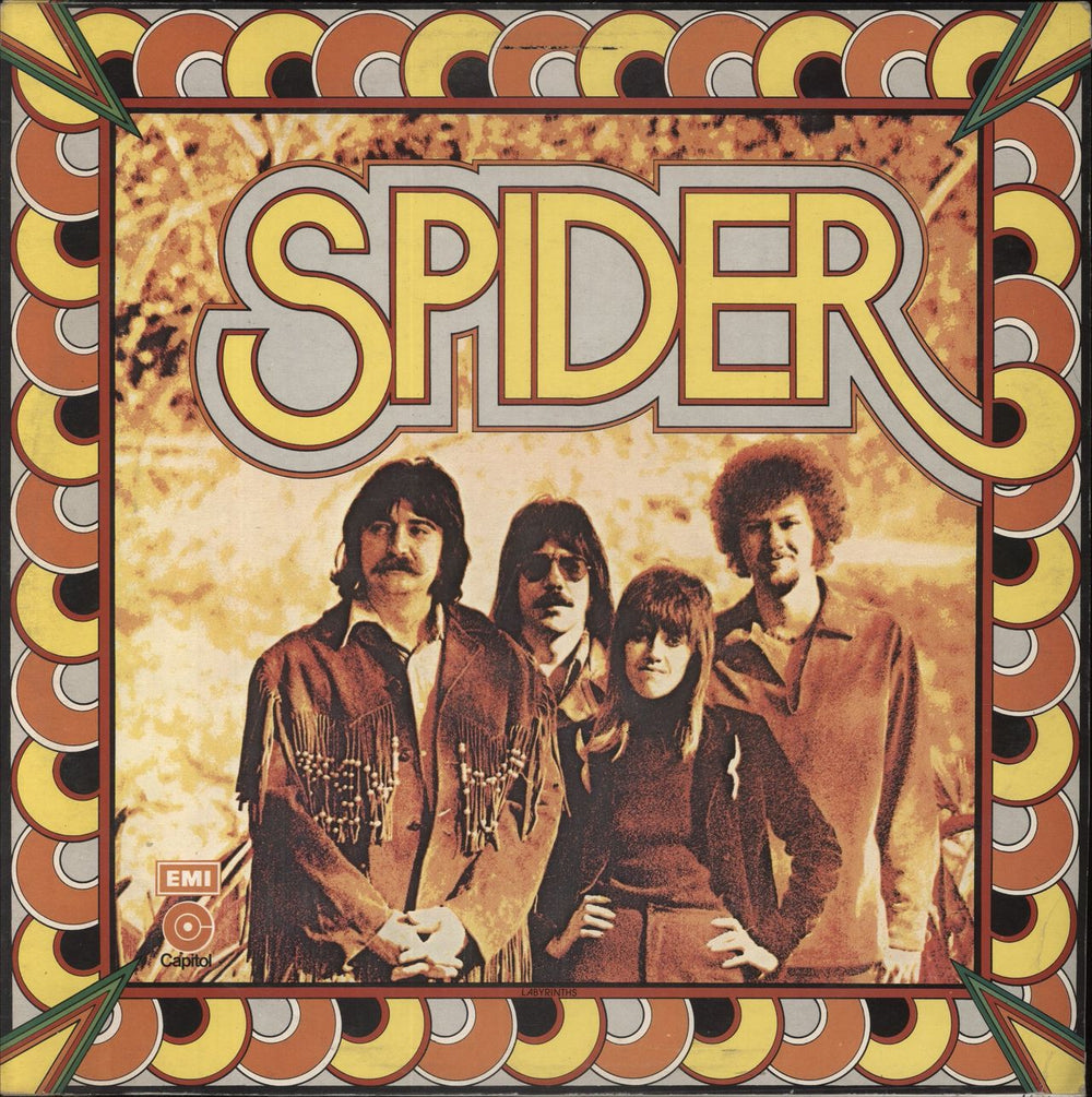 Spider (1972) Labyrinths UK vinyl LP album (LP record) E-ST11046