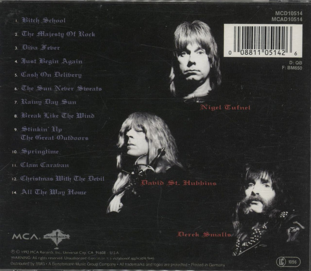 Spinal Tap Break Like The Wind US CD album (CDLP) 008811051426