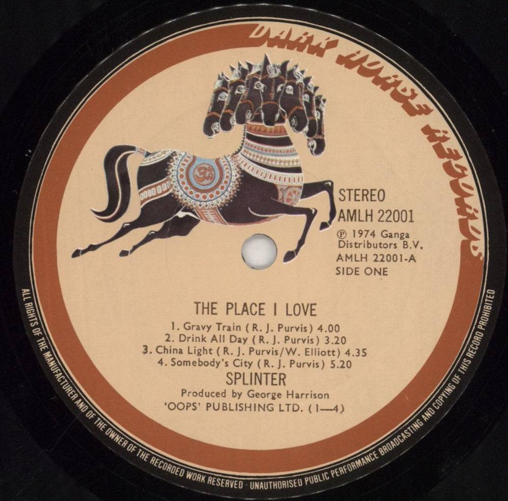 Splinter The Place I Love UK vinyl LP album (LP record) S-RLPTH601651