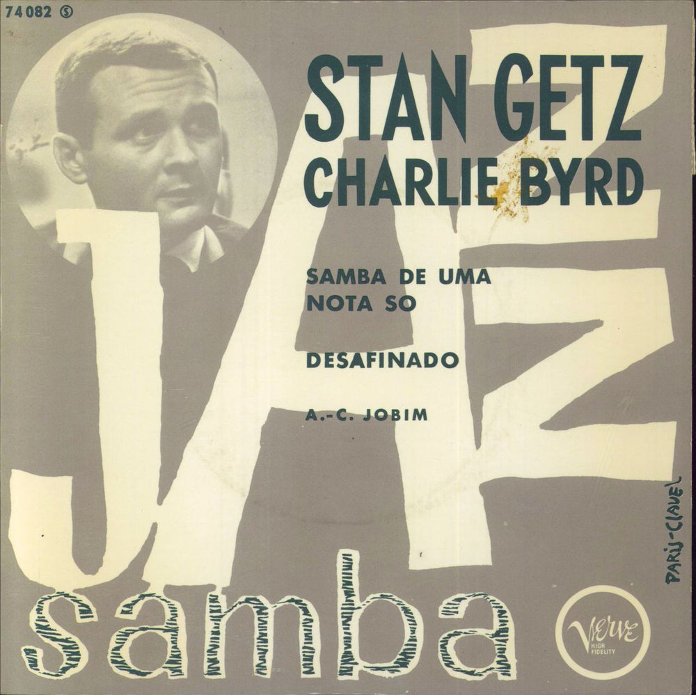 Stan Getz Jazz Samba French 7" vinyl single (7 inch record / 45) 74082