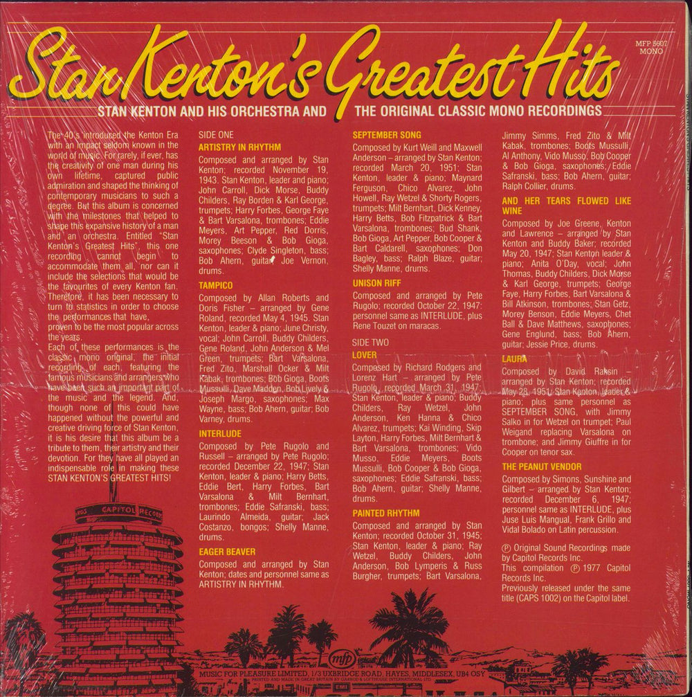 Stan Kenton Stan Kenton's Greatest Hits - stickered shrink UK vinyl LP album (LP record)