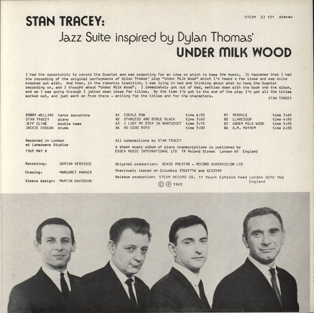 Stan Tracey Under Milk Wood - glossy p/s UK vinyl LP album (LP record)