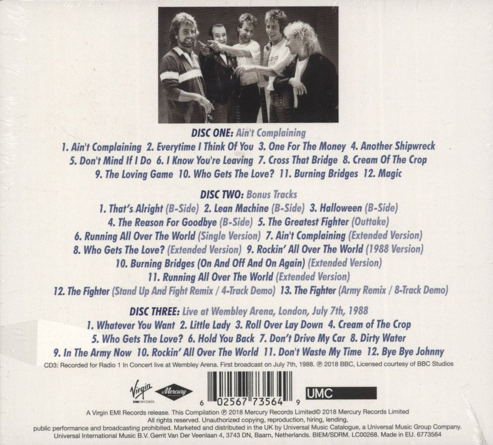 Status Quo Ain't Complaining - Sealed UK CD Single Box Set QUOCXAI872605