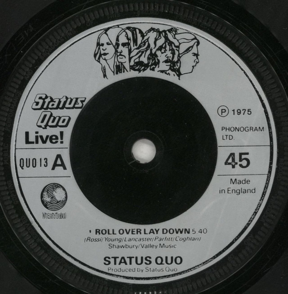 Status Quo Live! - EX UK 7" vinyl single (7 inch record / 45) QUO07LI638146